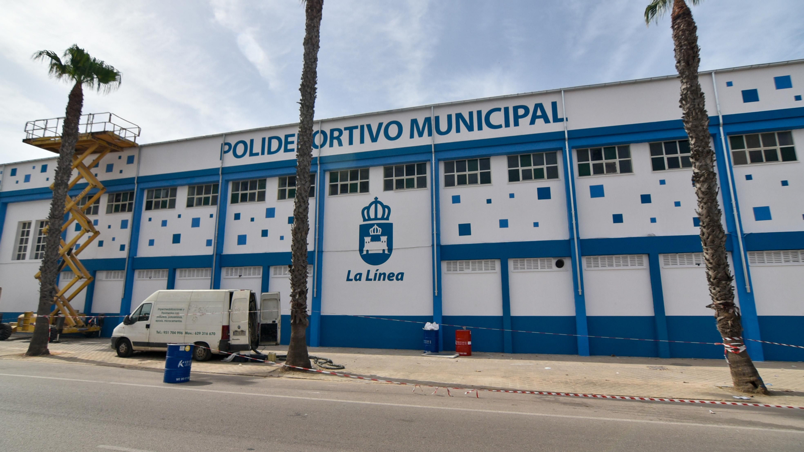 Las fotos de la obras en el Pabello Municipal de La Línea