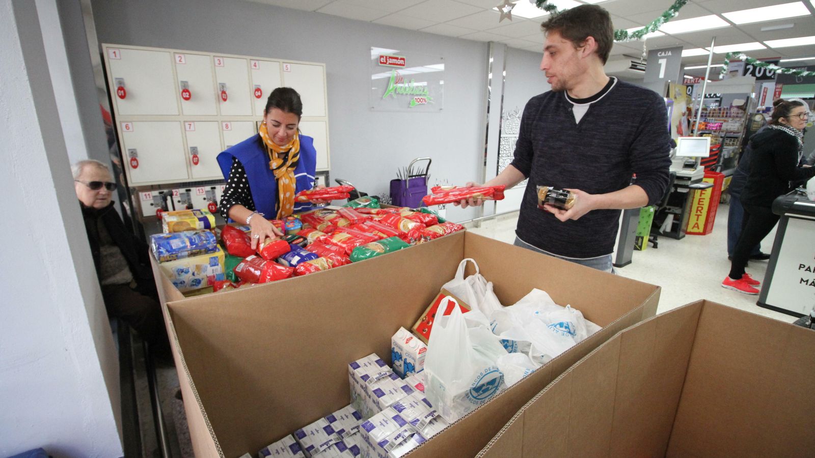 Recogida de alimentos.