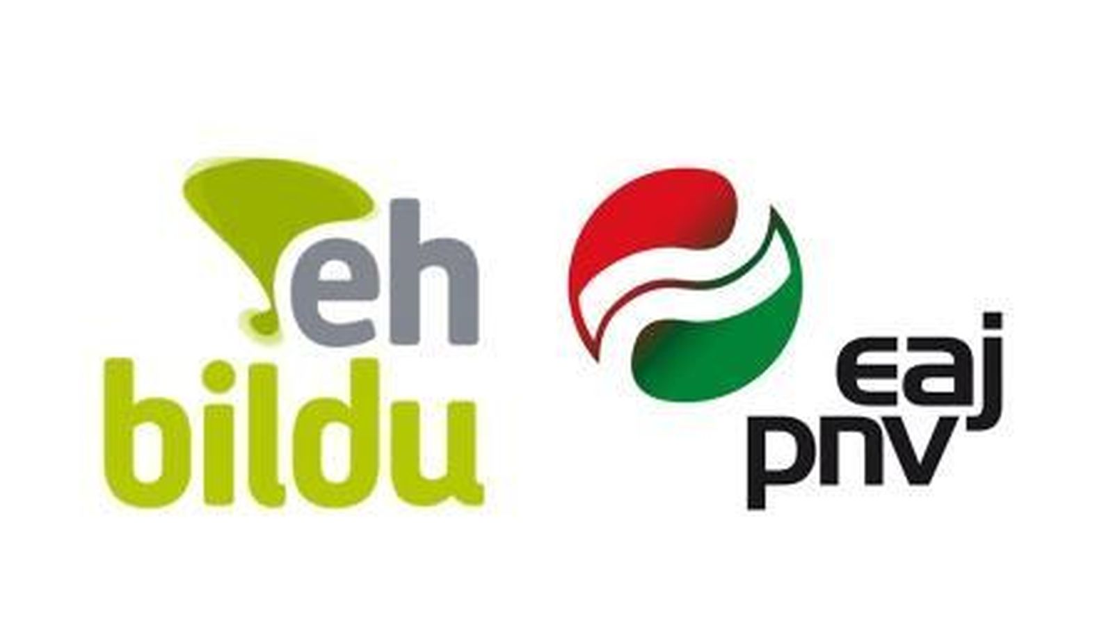 Logos de PNV y EH Bildu