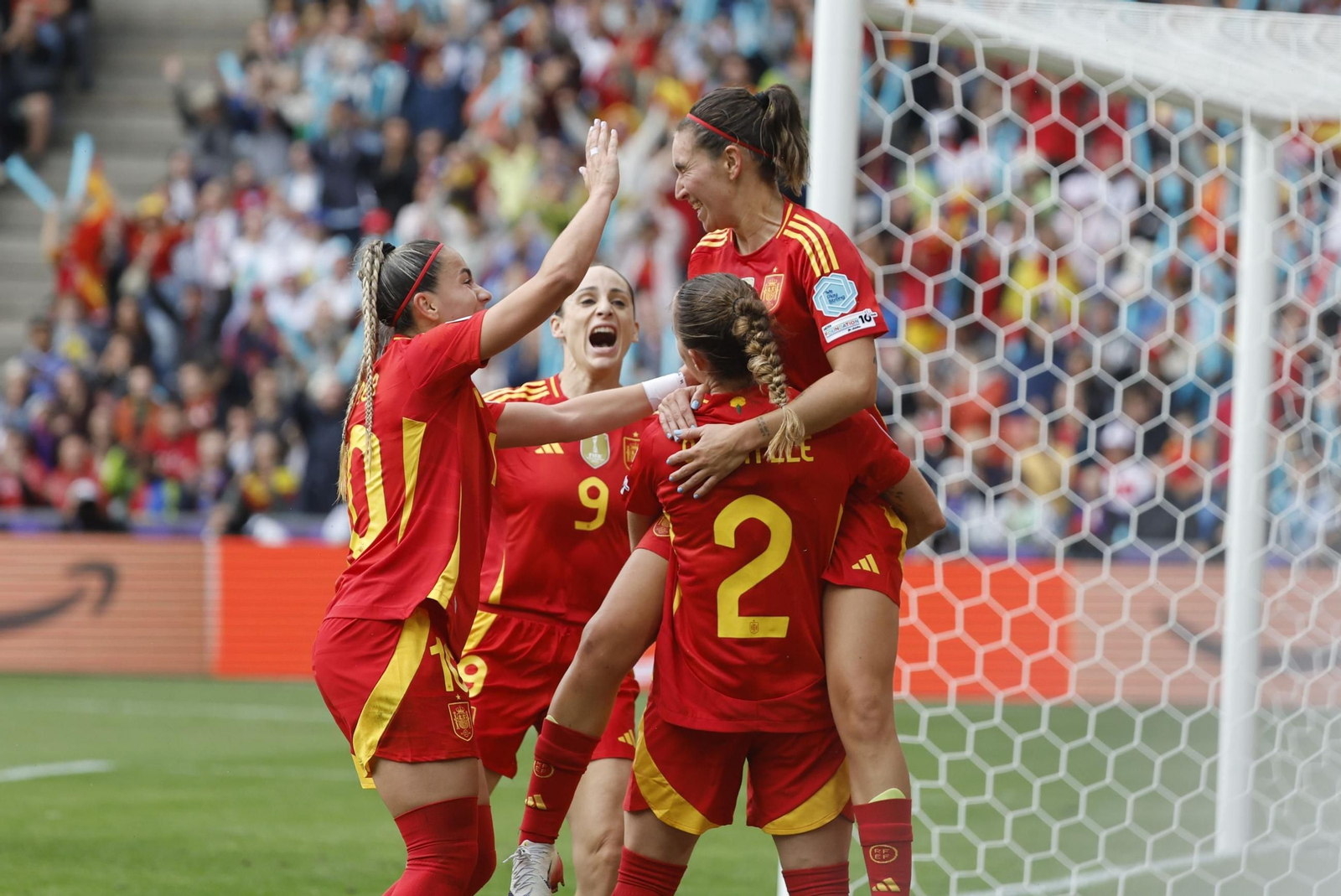 Las mejores imágenes de la final España - Inglaterra de la Eurocopa femenina