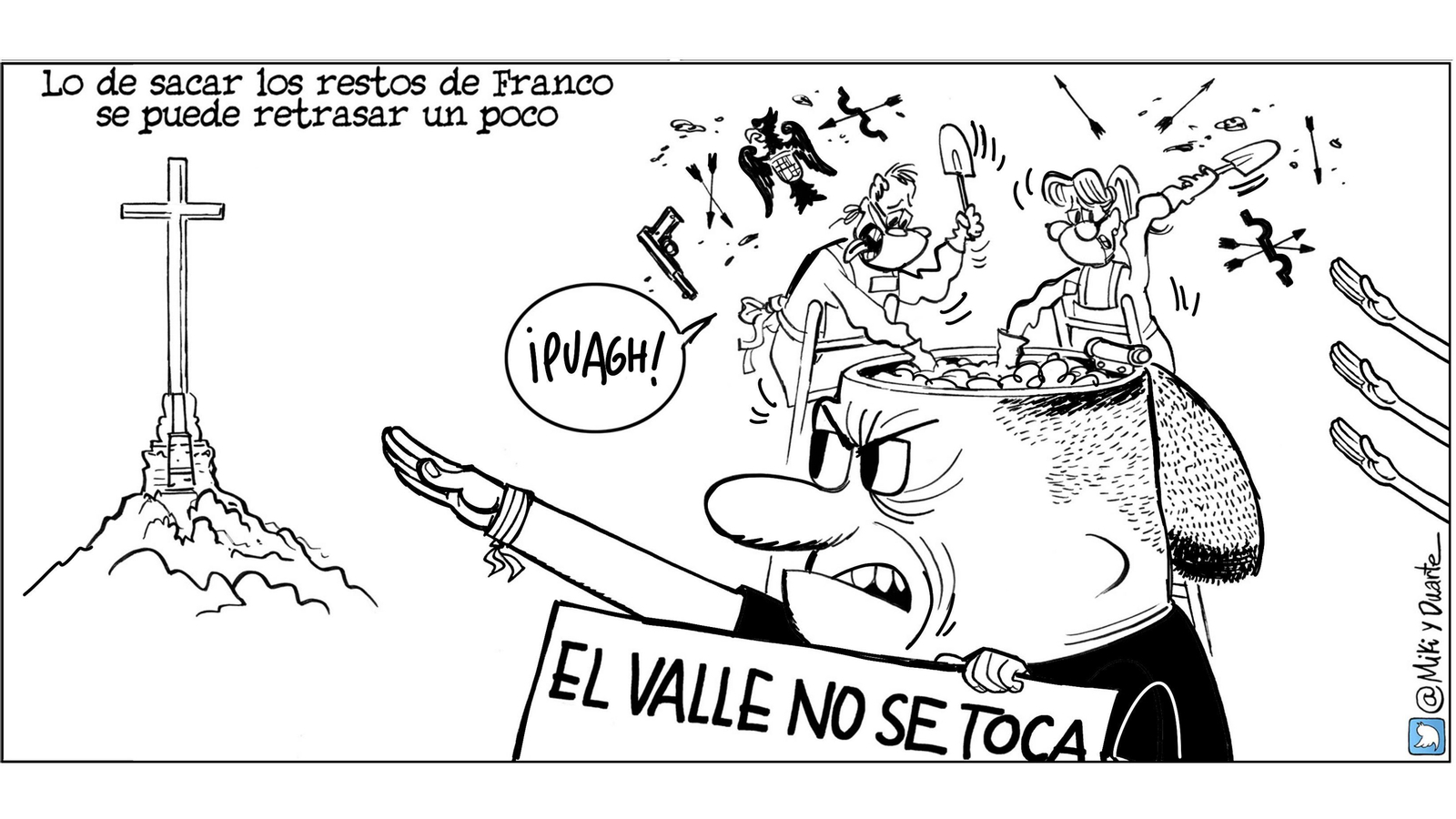 La exhumación de Franco, viñeta a viñeta