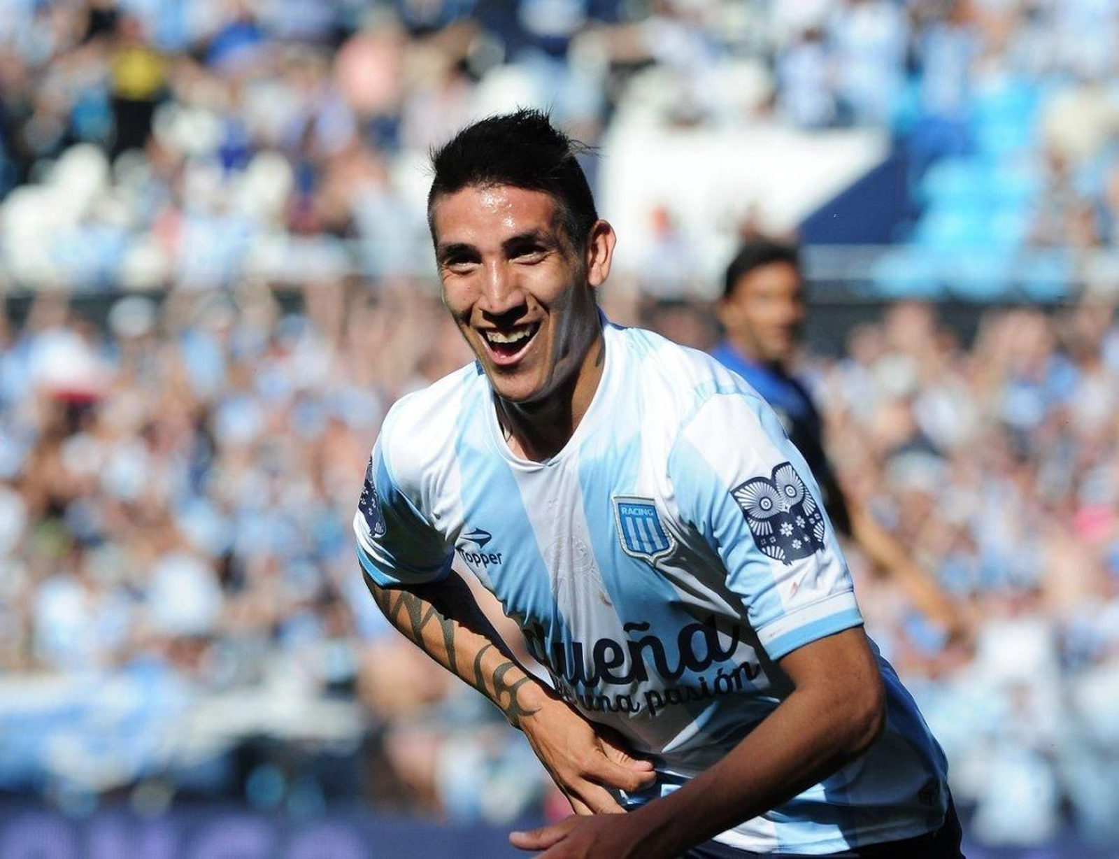 Centurión, en su etapa en Racing.