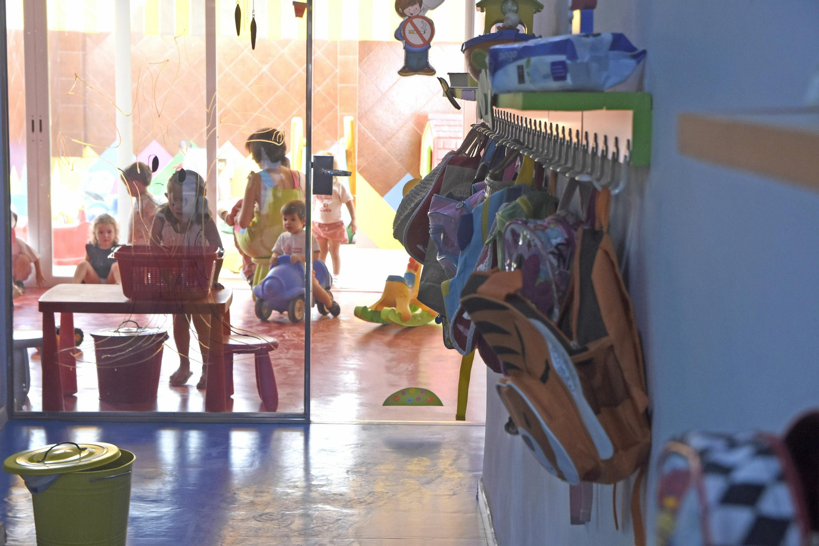 Primer día en una escuela infantil.