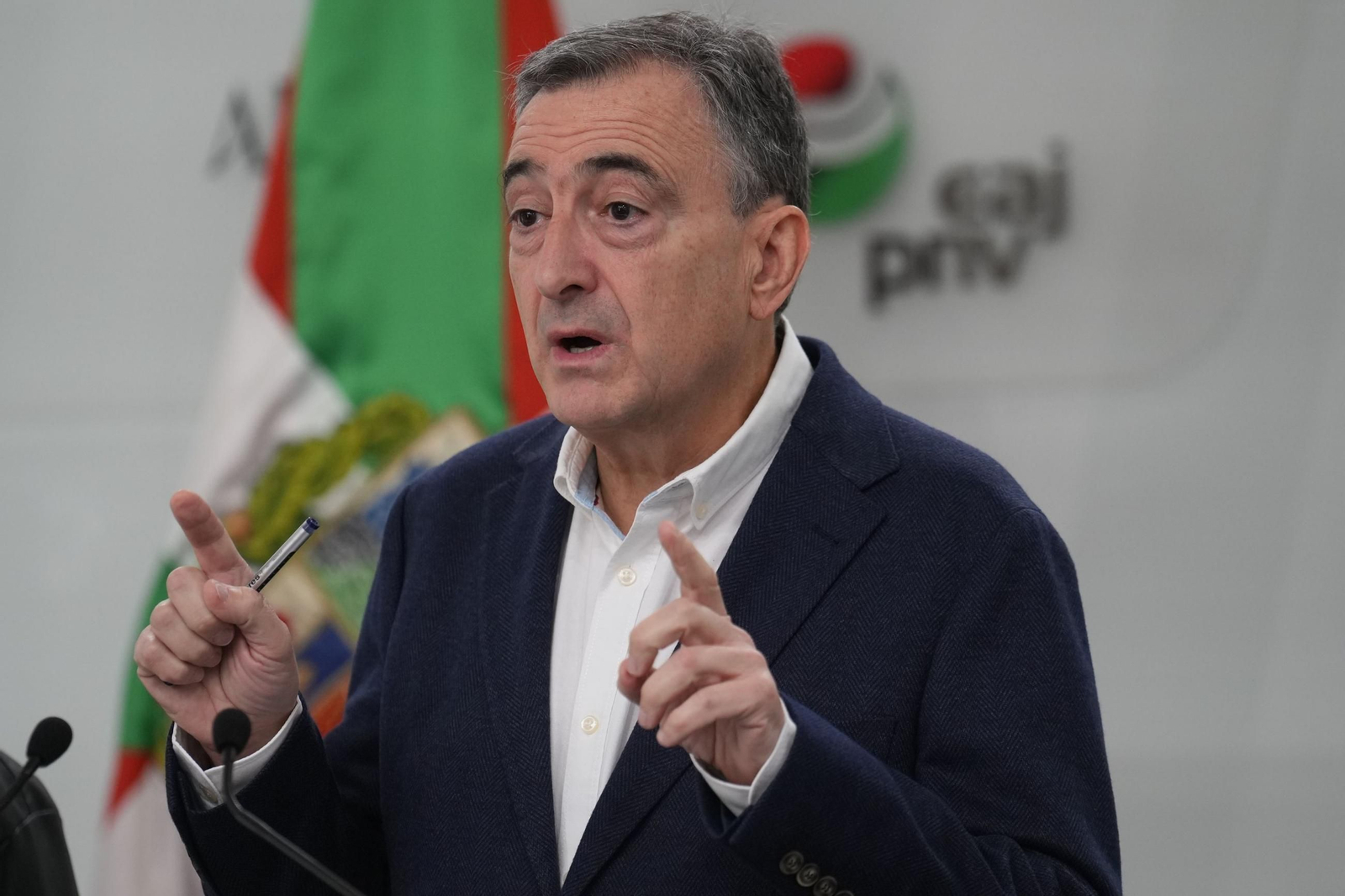 El presidente del PNV, Aitor Esteban.