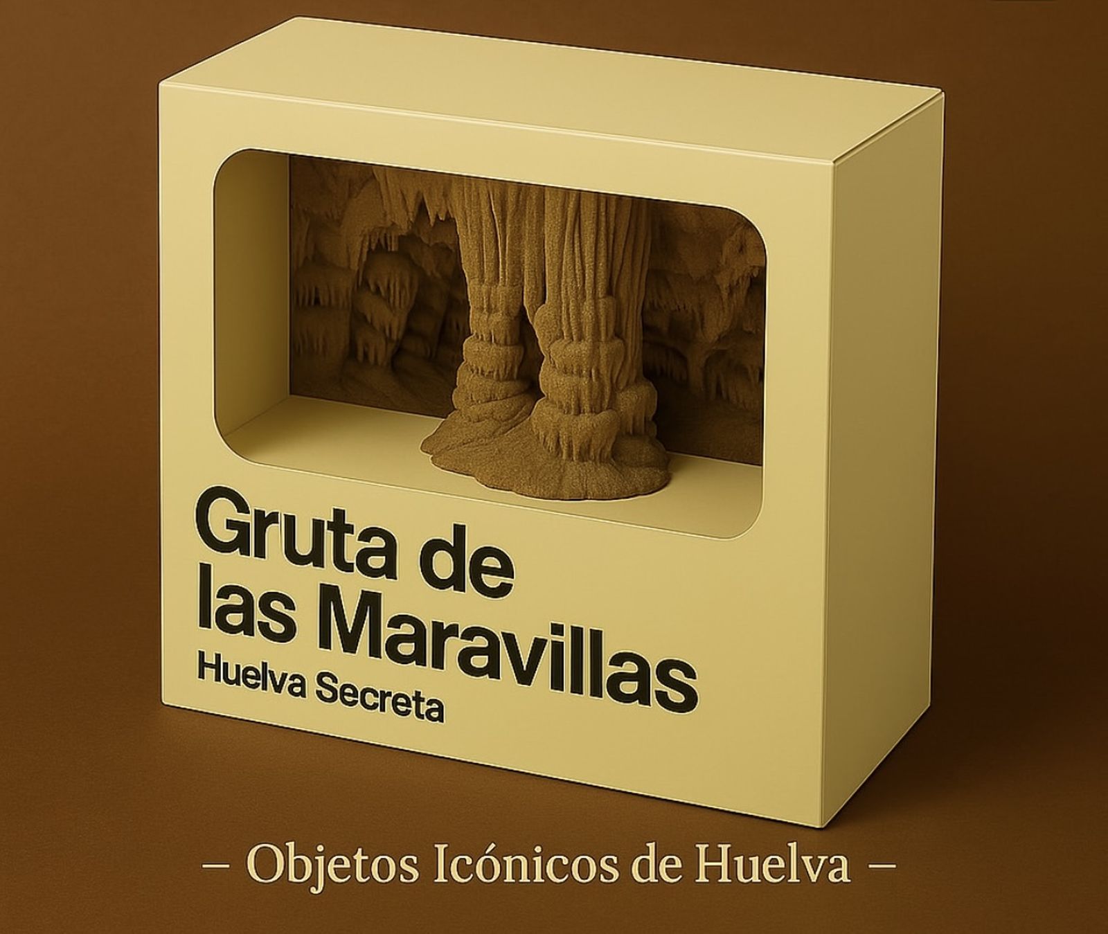 Así se vería Huelva si fuese un coleccionable