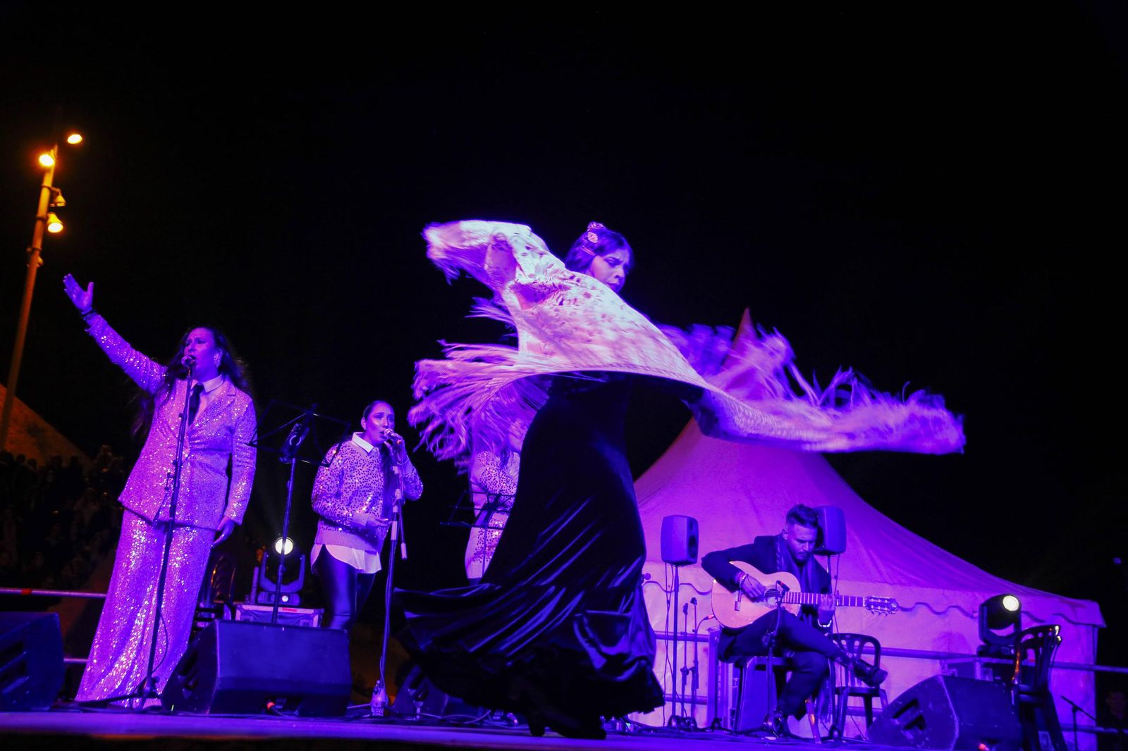 La Noche de las Candelas del Mesón Gitano de Almería, en imágenes