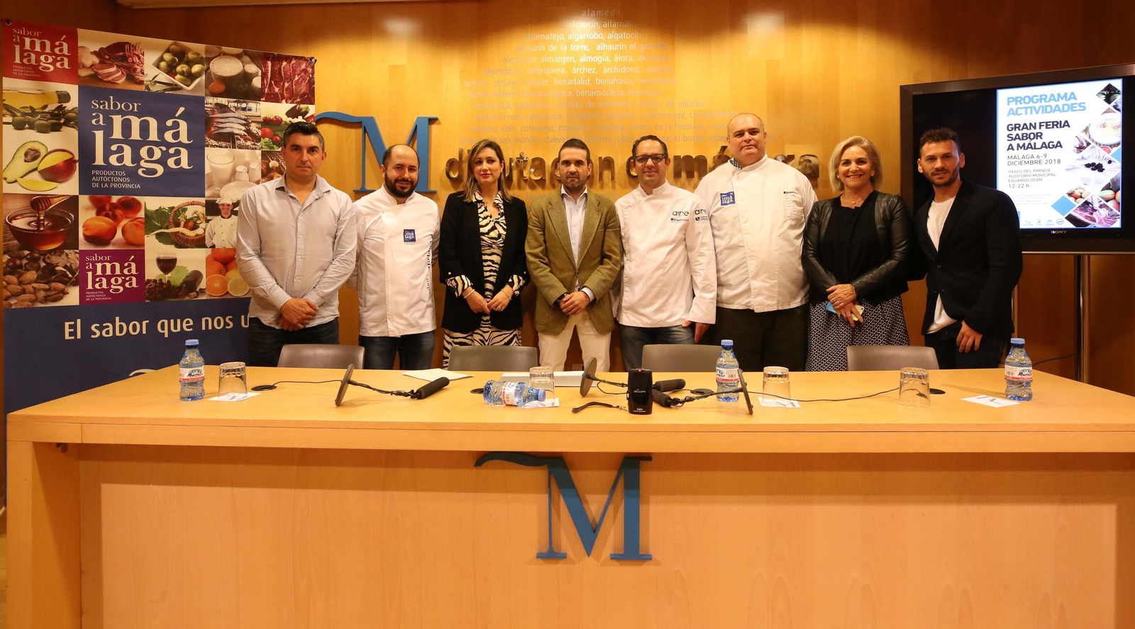 Presentación de la Gran Feria Sabor a Málaga, que empieza este jueves en el Paseo del Parque.