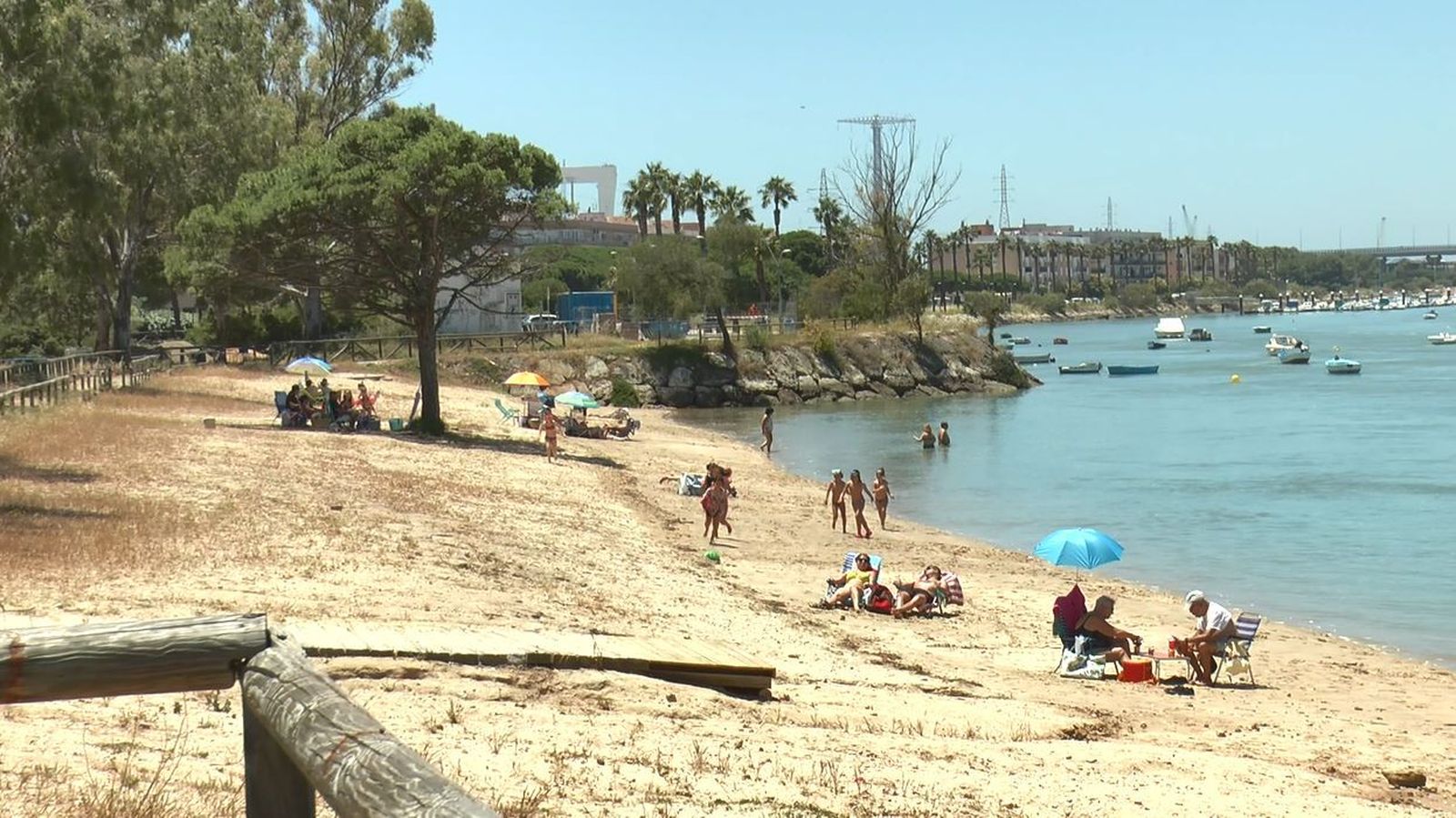 Playa de La Ministra, en el Río San Pedro