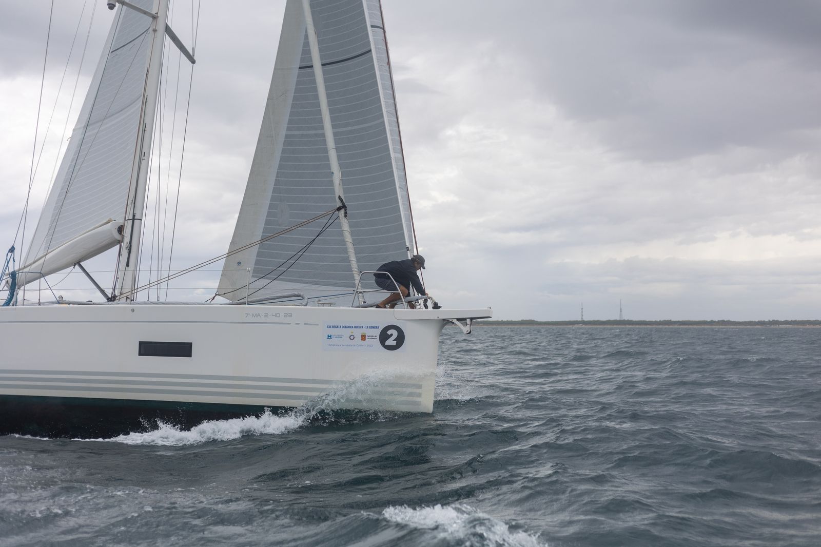Imágenes de la partida de la Regata Oceánica Huelva-La Gomera