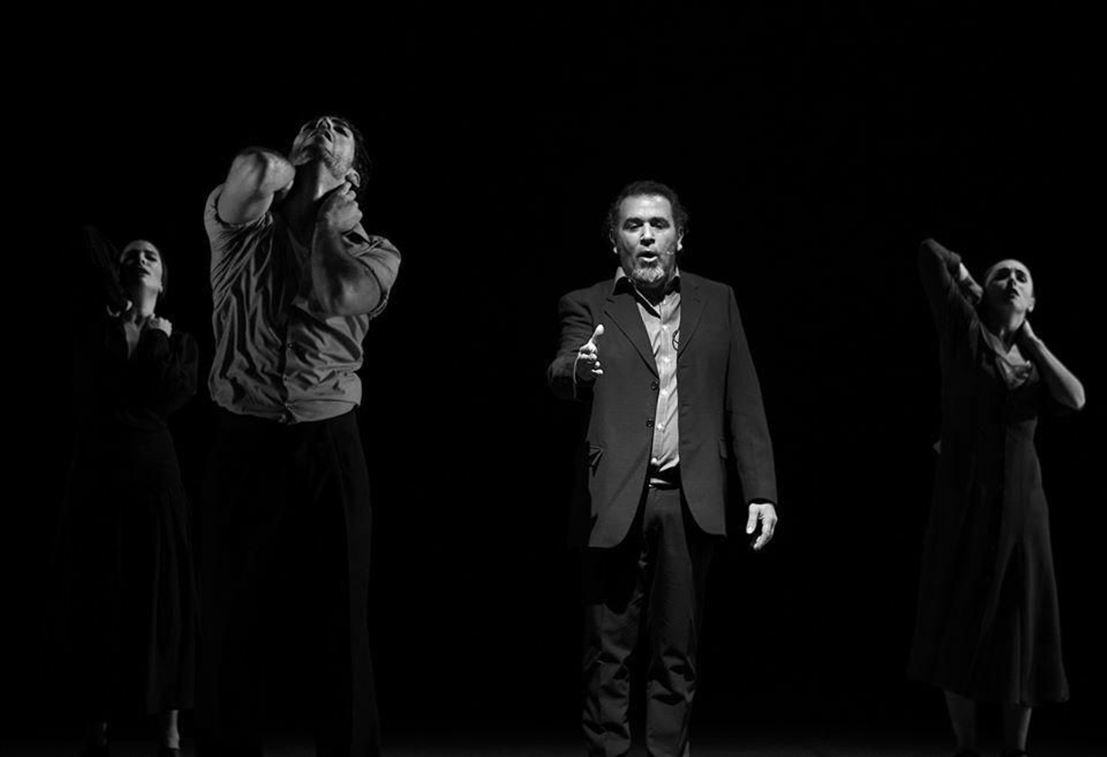 David Lagos, en un momento del espectáculo.