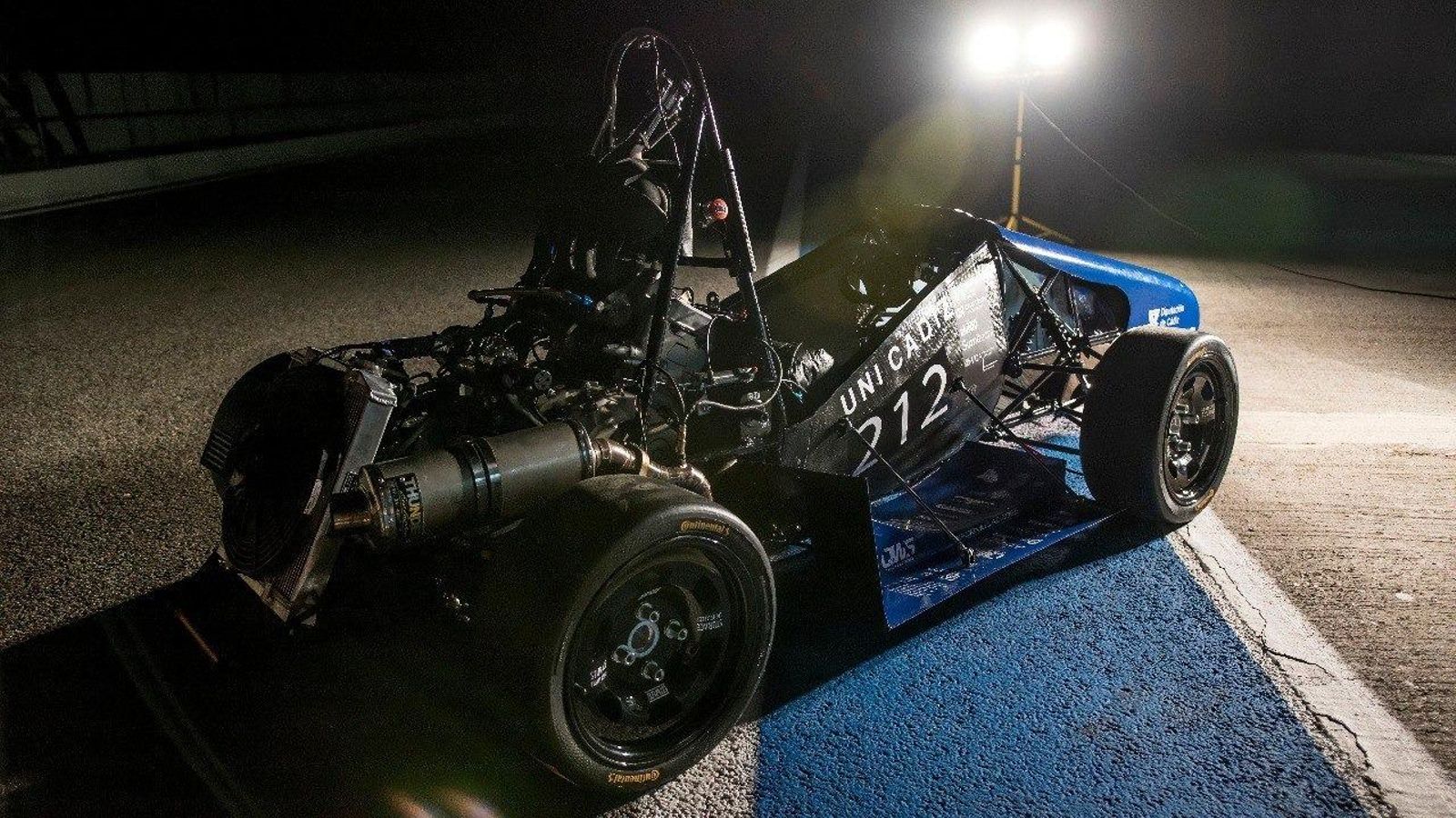 El monoplaza, al descubierto.