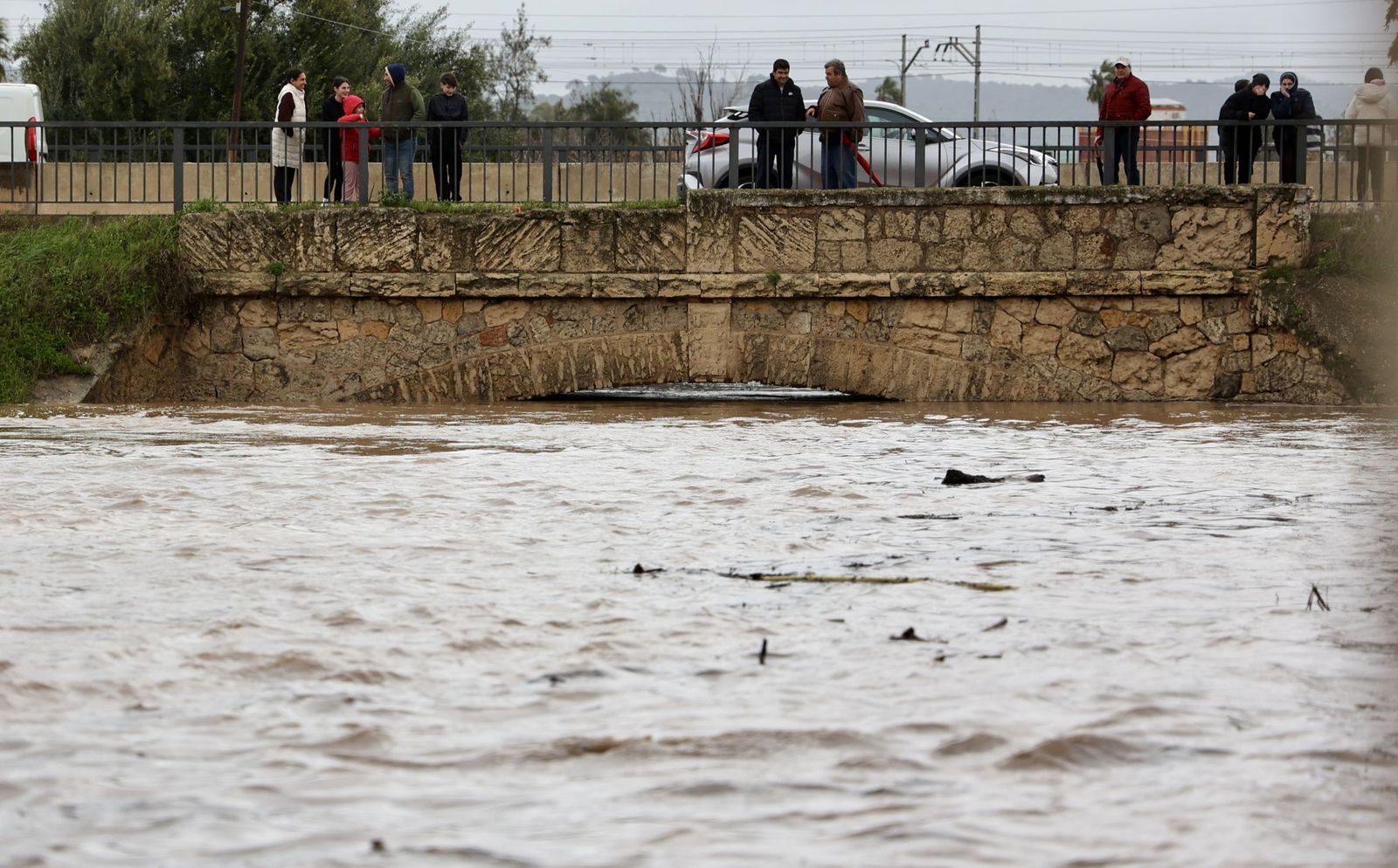 Así pasa el Guadalquivir por Sevilla tras las fuertes lluvias de la borrasca 'Marta'