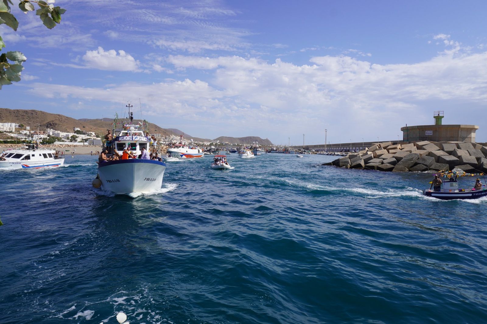 Fotogalería de la procesión marinera de la Virgen del Carmen de Carboneras