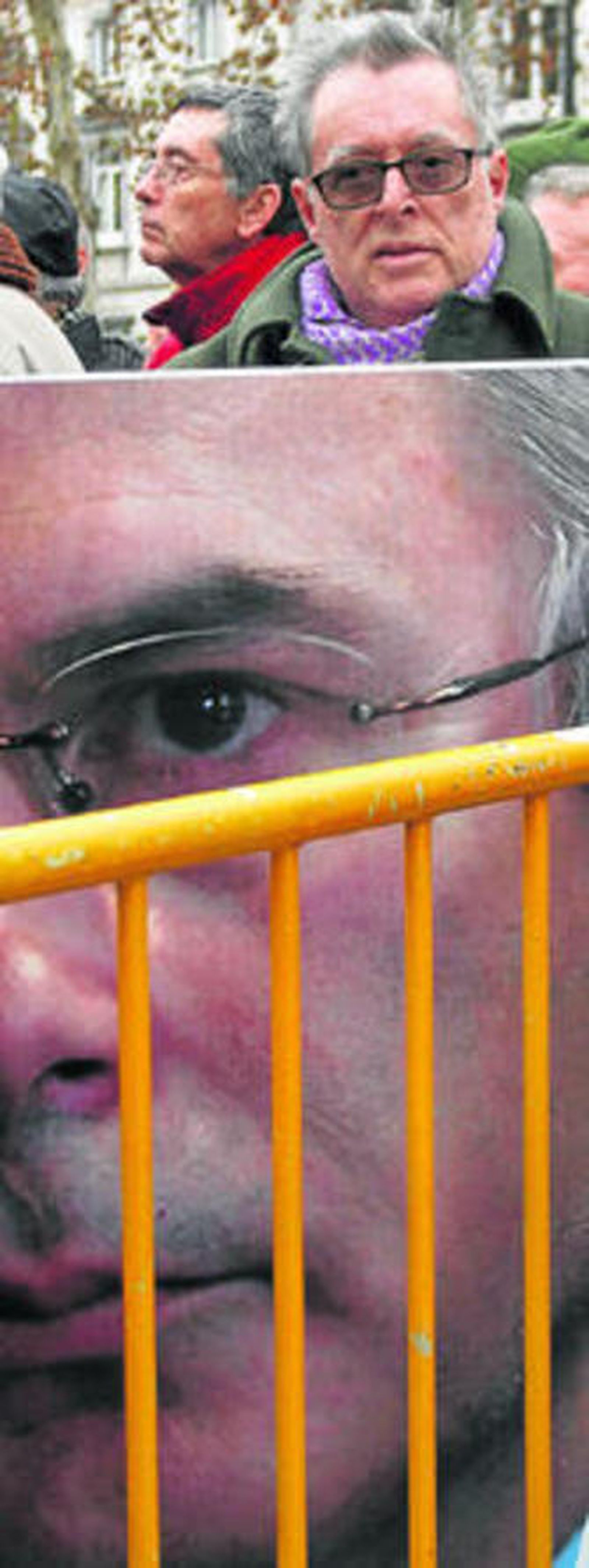 Manifestación en apoyo del juez Garzón el viernes en Madrid.