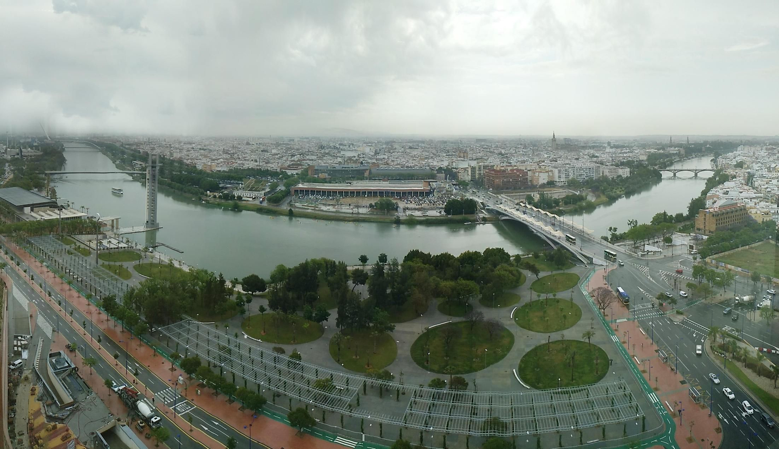 Panorámica del nuevo parque fluvial Magallanes.