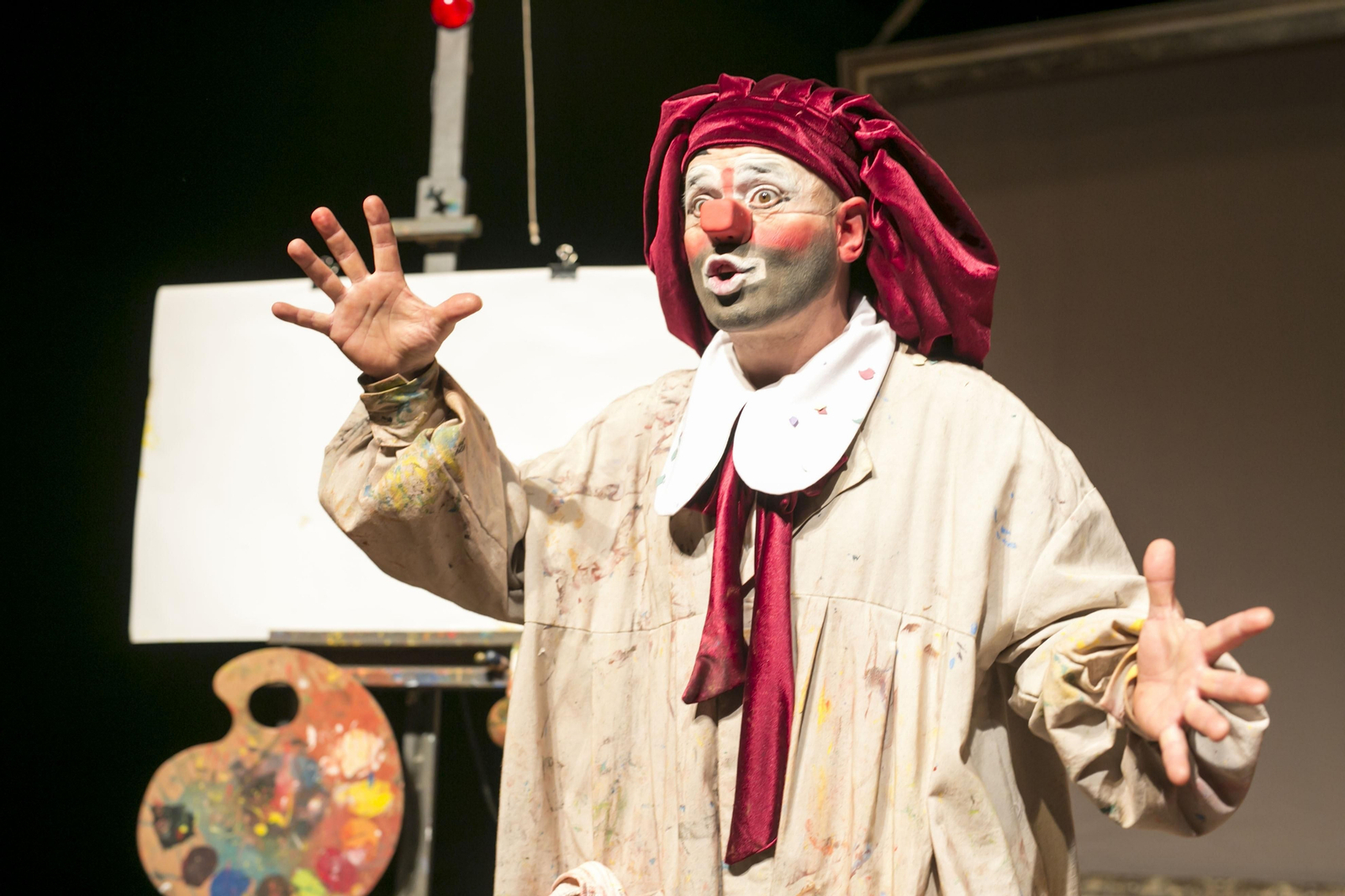 Una imagen del espectáculo 'La primera obra de arte', que se podrá ver en el Teatro del Títere.