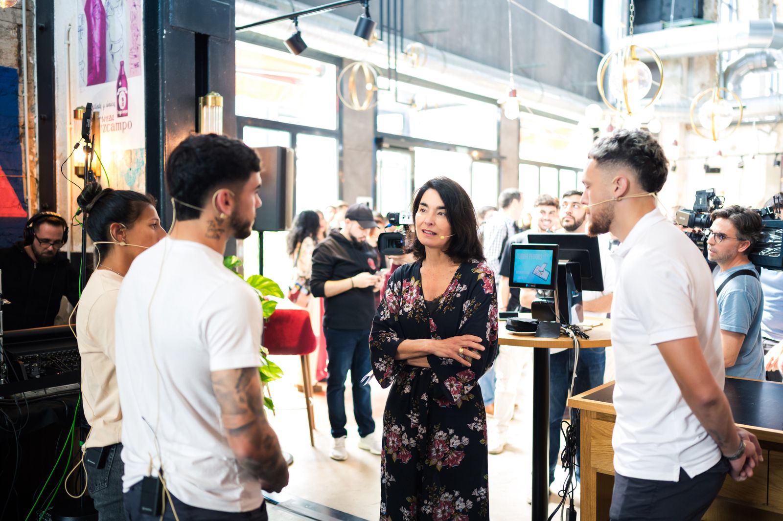 Las fotos de jugadores del Betis y del Sevilla en la Cruzcampo