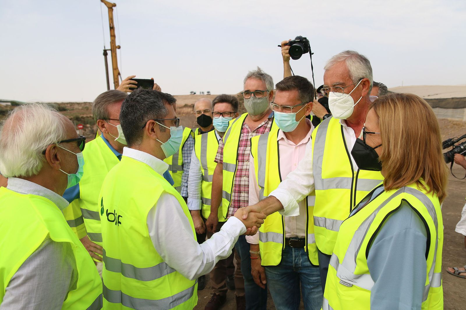 Fotogalería de la visita del ministro Félix Bolaños a las obras del AVE