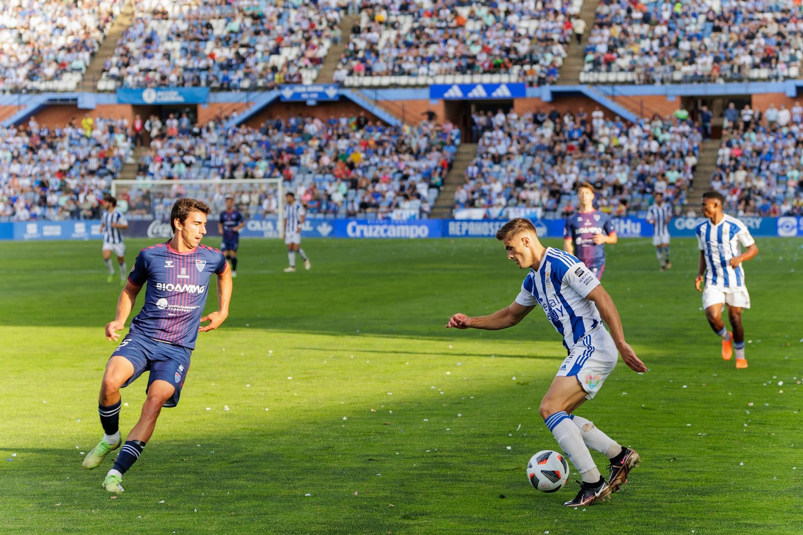 Imágenes del partido entre el Recre y la Segoviana