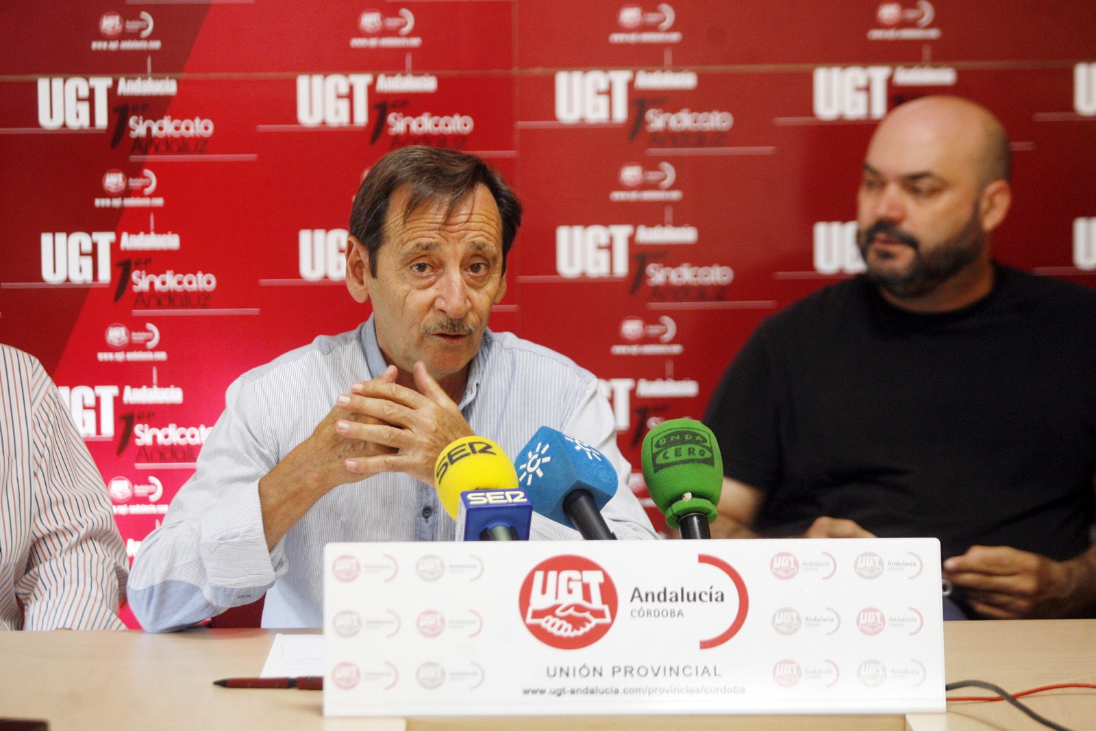 Antonio Fernández, en la sede de UGT en una imagen de 2013.