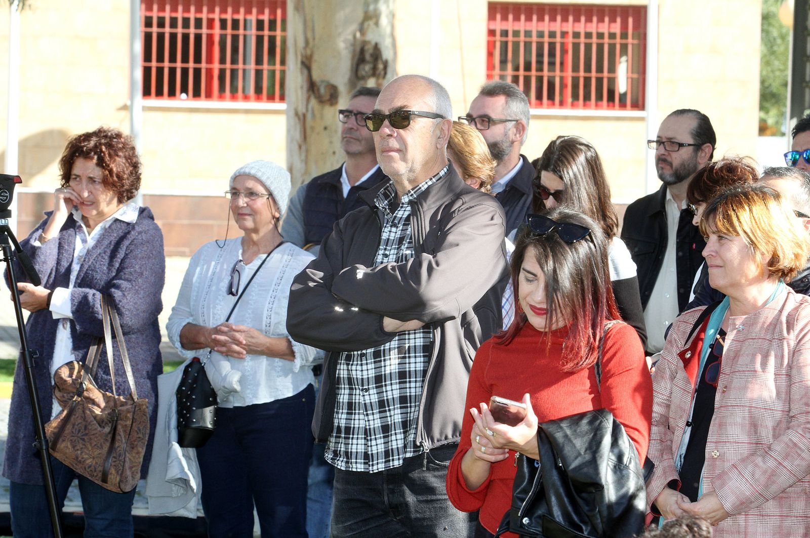 Inauguración de la escultura del artista onubense Víctor Pulido 'Imago', en imágenes