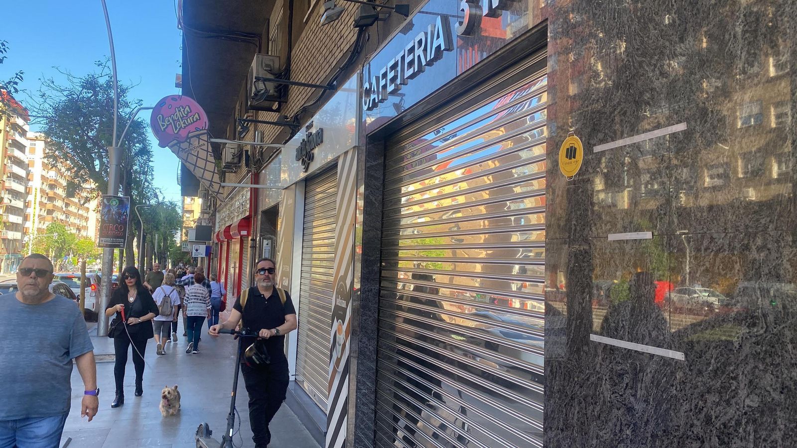 Cafeterías cerradas.