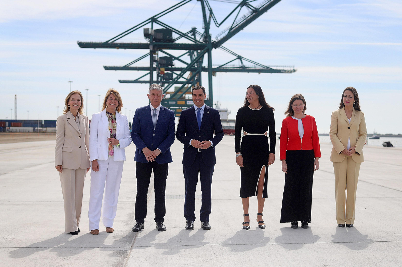 Imágenes de la inauguración de la ampliación norte del Muelle Sur del Puerto de Huelva