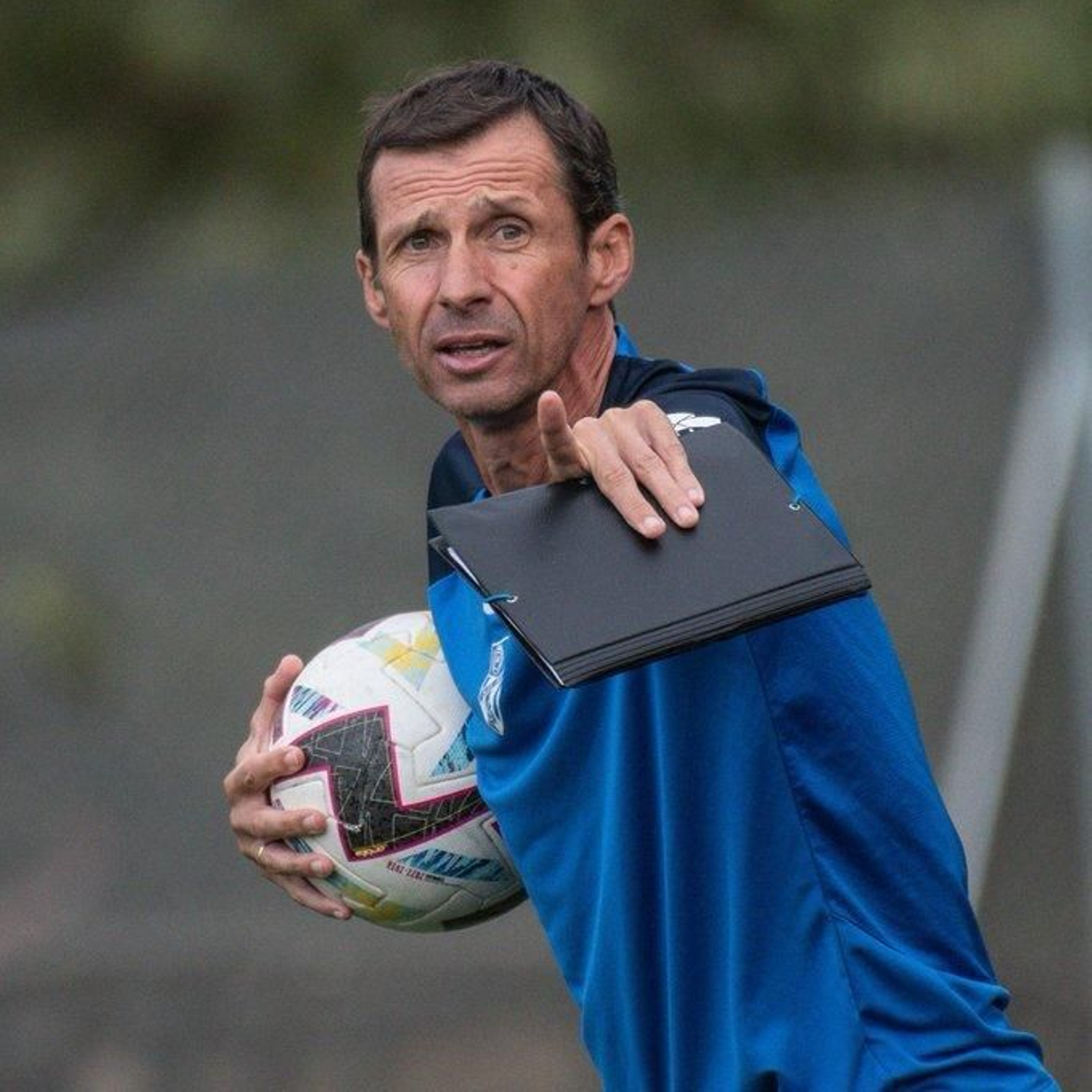 El Cuco Ziganda, en un entrenamiento.