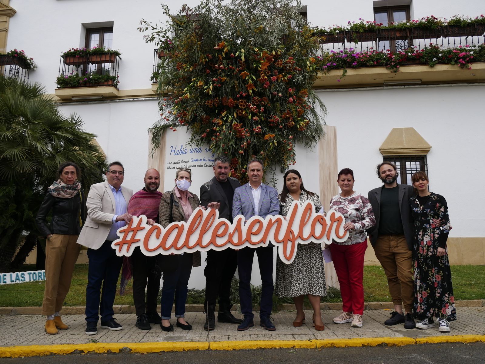 Inauguración de Calles en Flor en Cañete de las Torres.