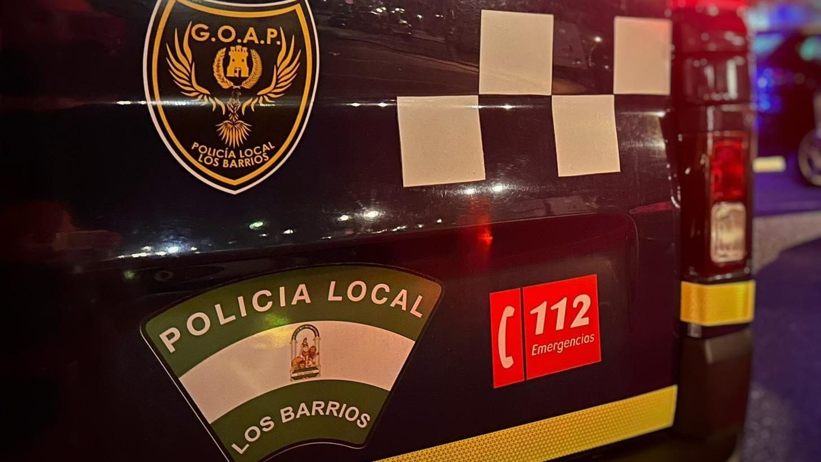 Agentes del Grupo Operativo de Apoyo y Prevención (GOAP) de la Policía Local de Los Barrios.
