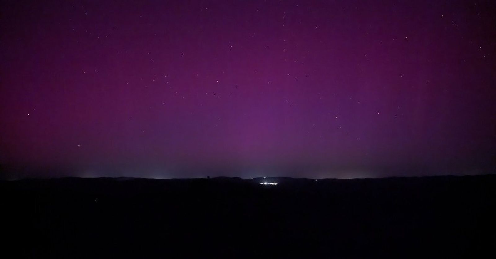 Así se han visto las auroras boreales en Huelva