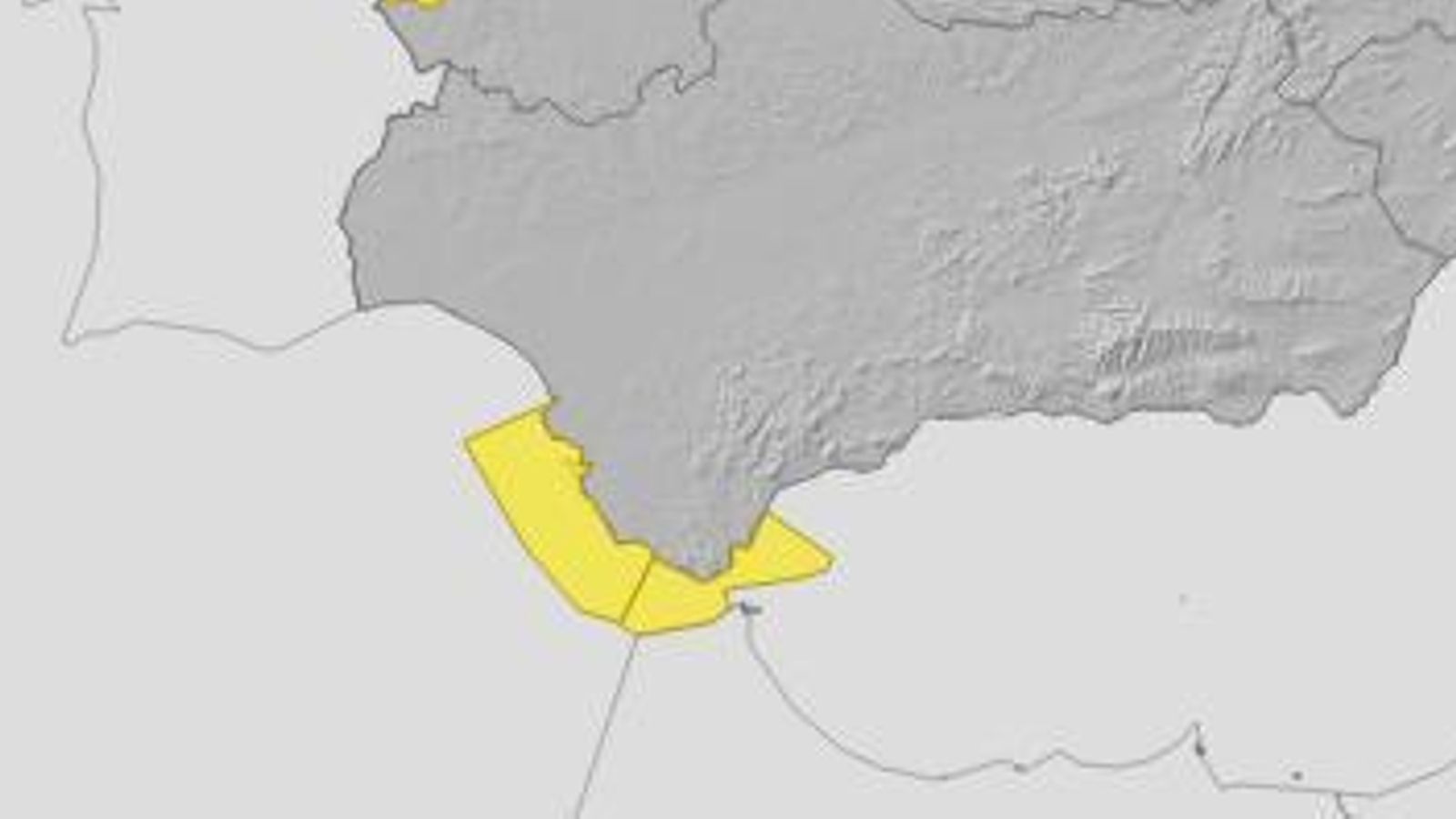 Aviso amarillo en el litoral gaditano para el miércoles 4 de enero.