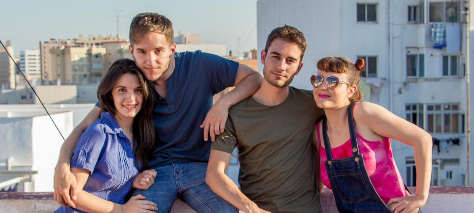 El reparto original de la obra de la compañía malagueña Sibila Teatro '¿A quién te llevarías a una isla desierta'?