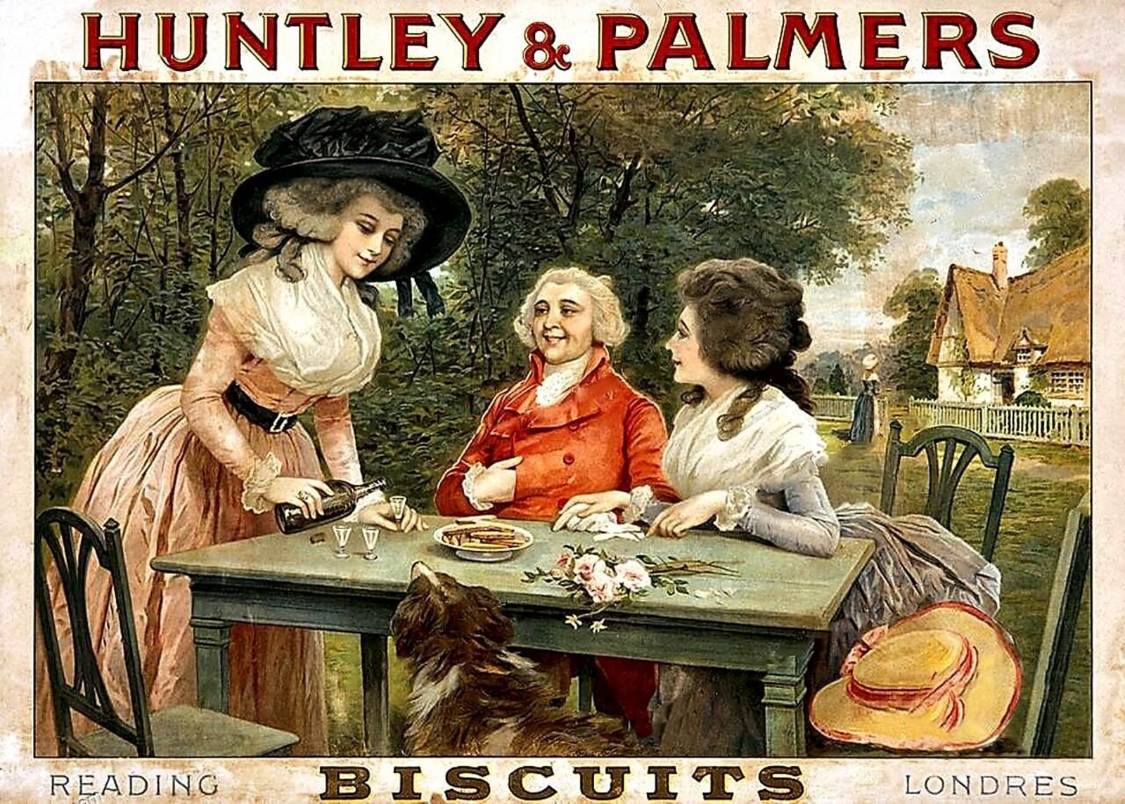 Dibujo para las latas de Huntley&Palmer.