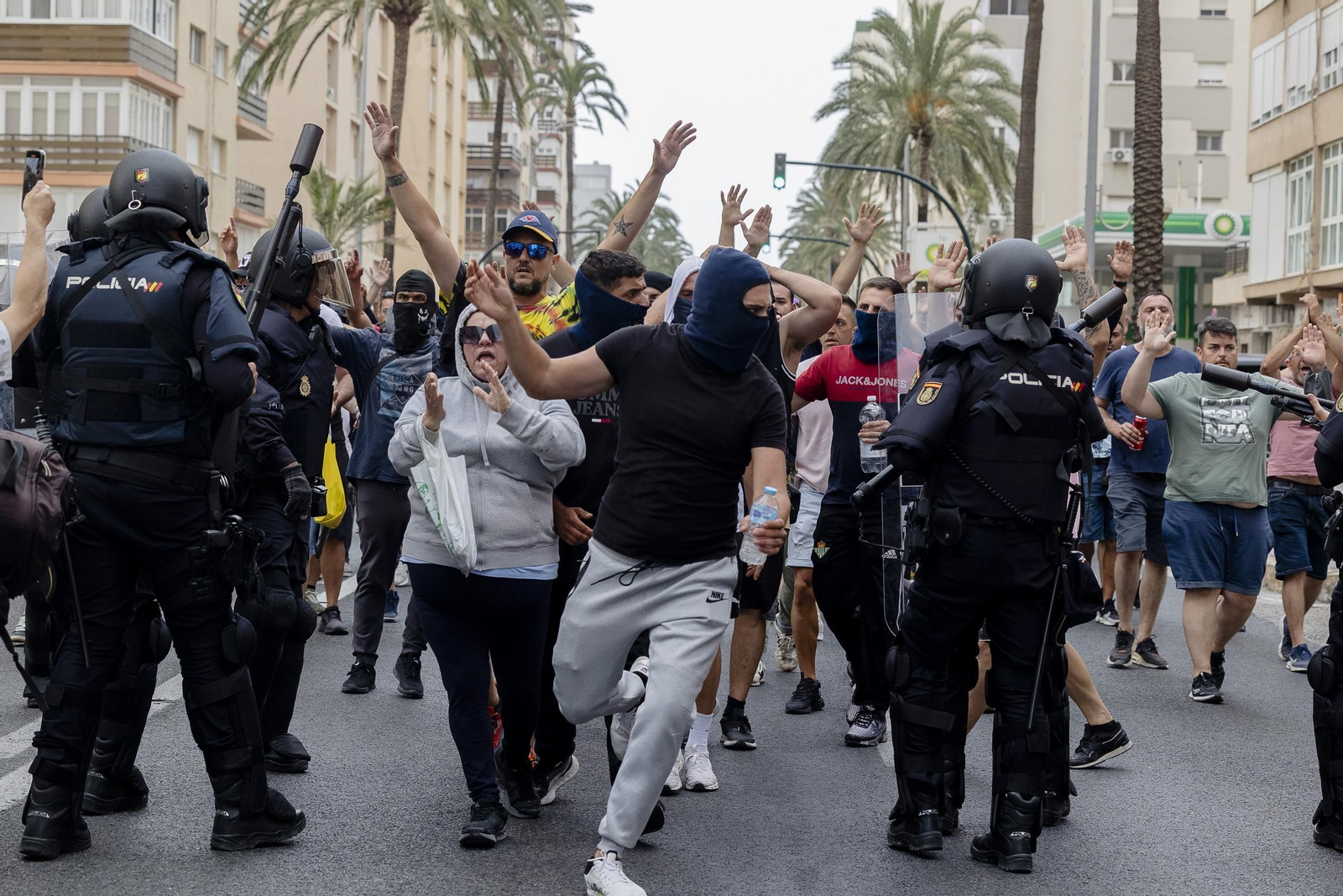Imágenes del segundo día de huelga de los trabajadores del sector del metal en Cádiz