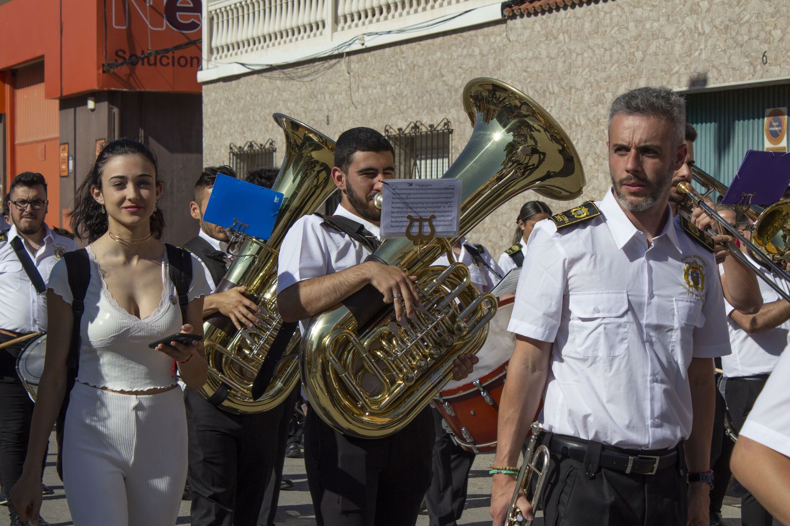 Fotos de la procesión de María Auxiliadora en La Línea de la Concepción