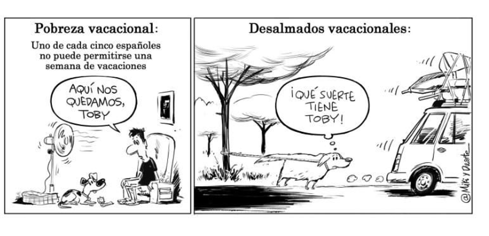 Viñeta de Miki y Duarte publicada recientemente en Granada Hoy.