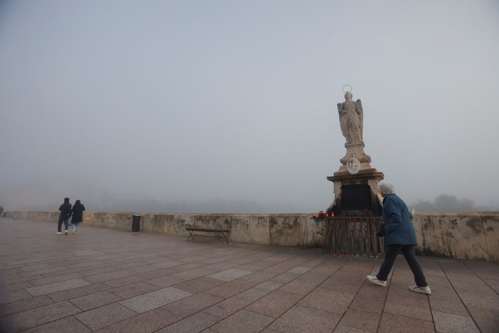 Córdoba comienza la semana cubierta de niebla, en imágenes