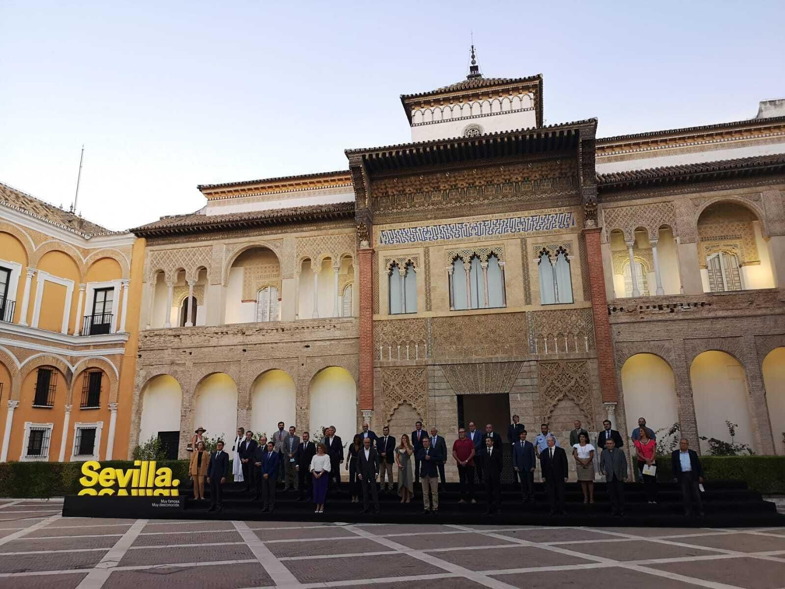 Acto de puesta de largo del nuevo Consejo Local de Turismo en el Alcázar de Sevilla.