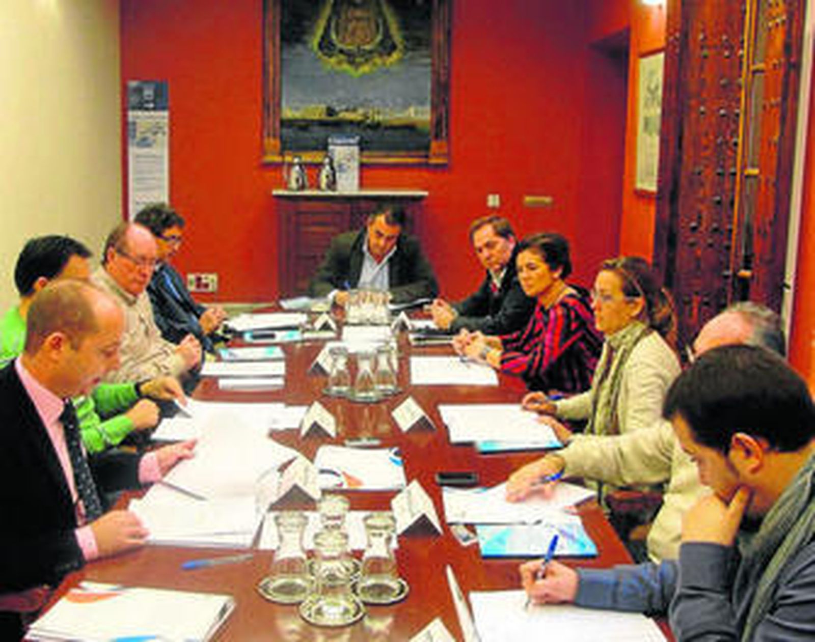 Una imagen del consejo de administración celebrado en diciembre de 2012 en El Puerto Global.