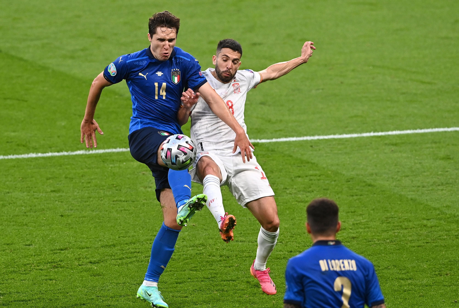 Las imágenes de la semifinal Italia-España de Eurocopa