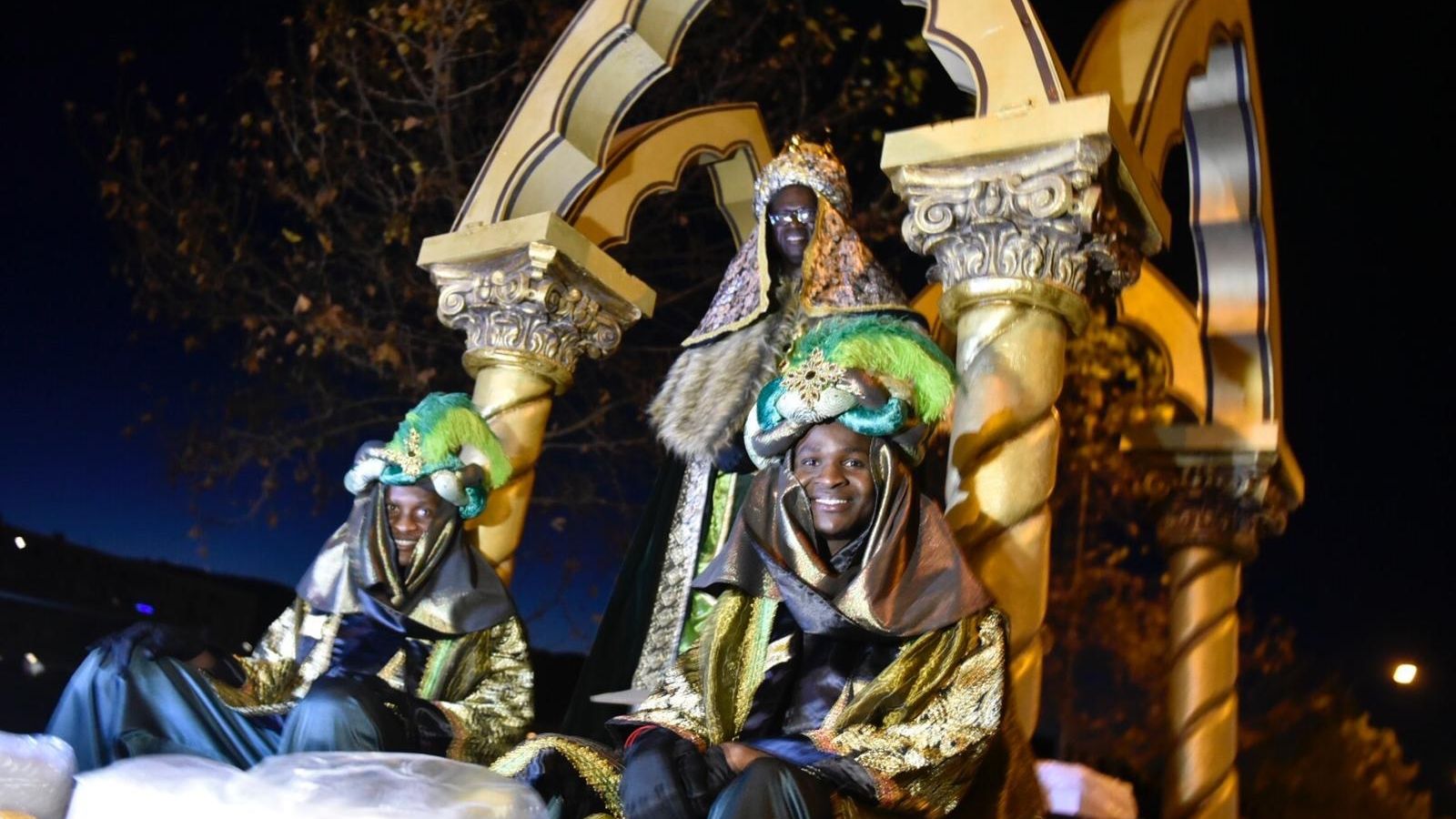 El rey Baltasar y sus pajes en Antequera.