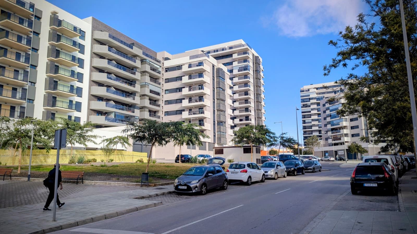 Viviendas construidas recientemente en Nueva Andalucía, dentro de Almería capital.