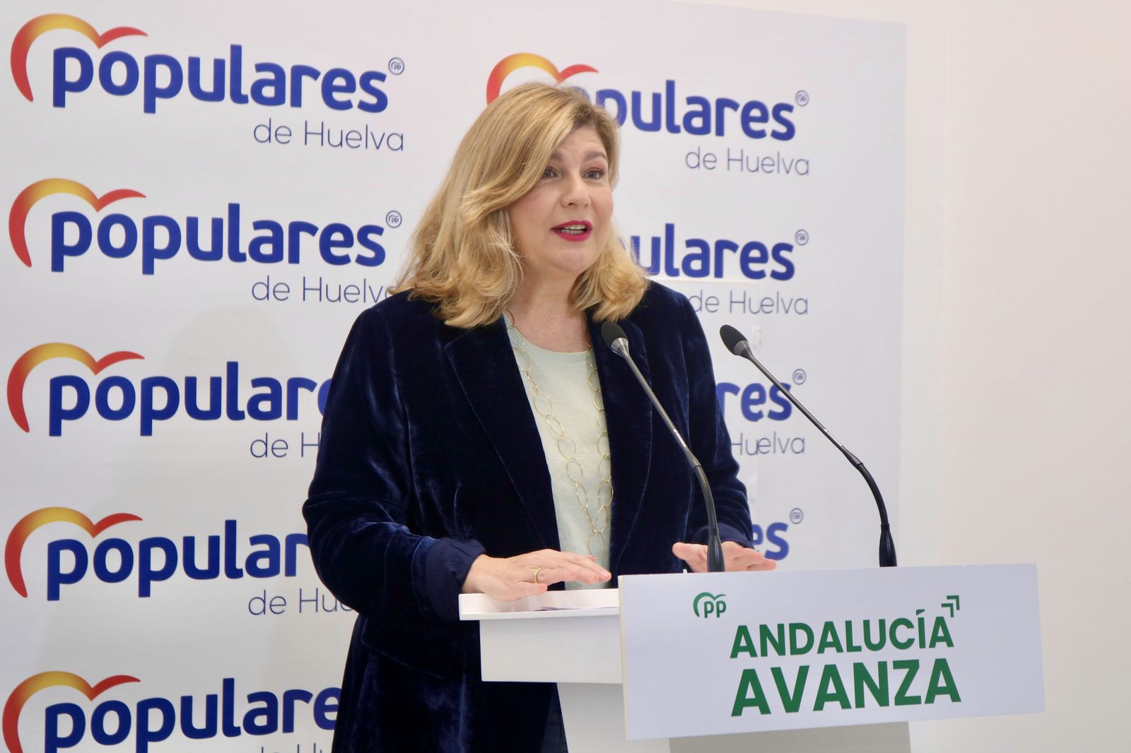 Berta Centeno, secretaria del Partido Popular de Huelva.