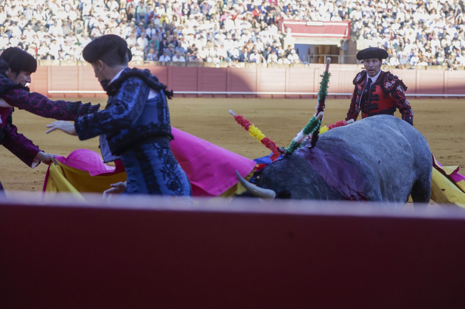 Las imágenes de la corrida de los Victorinos en la Maestranza de Sevilla