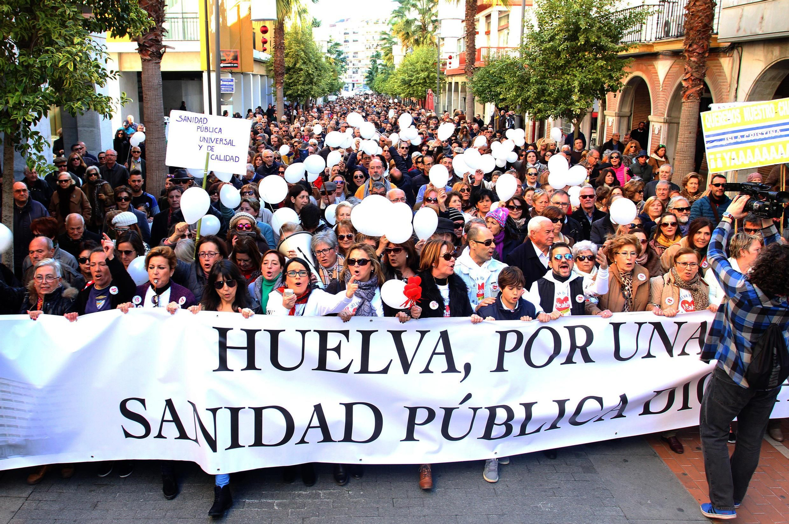La marea blanca, en Huelva