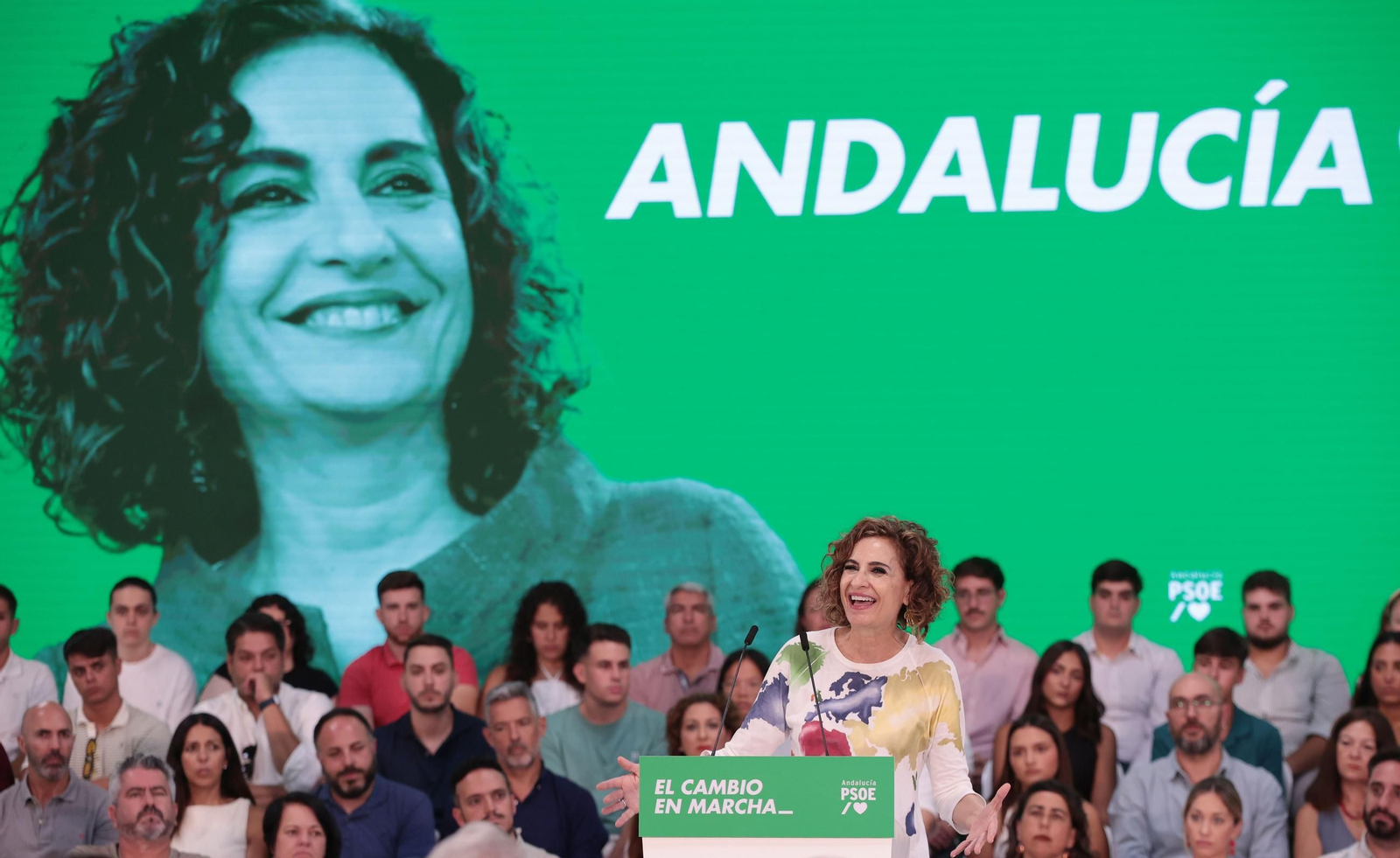 María Jesús Montero presenta en Jerez su candidatura a la Junta de Andalucía