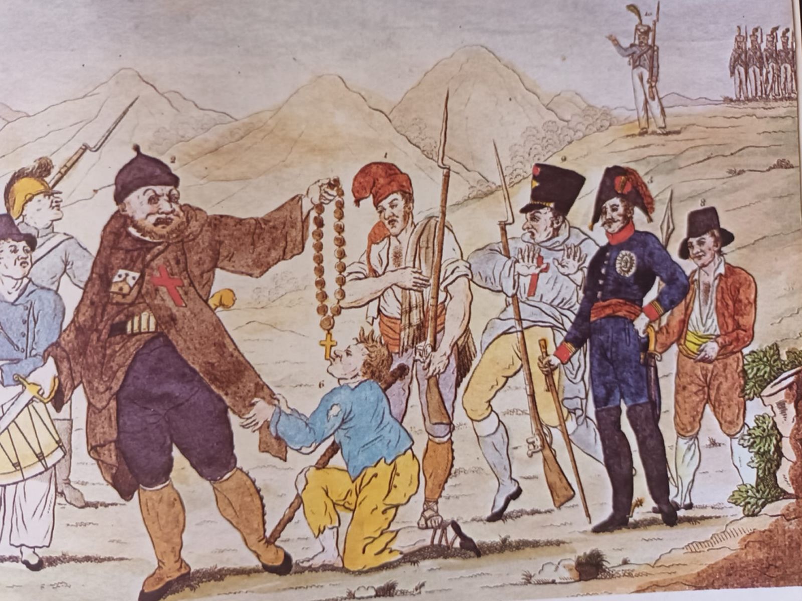 Partidas realistas  contra la milicia  nacional.