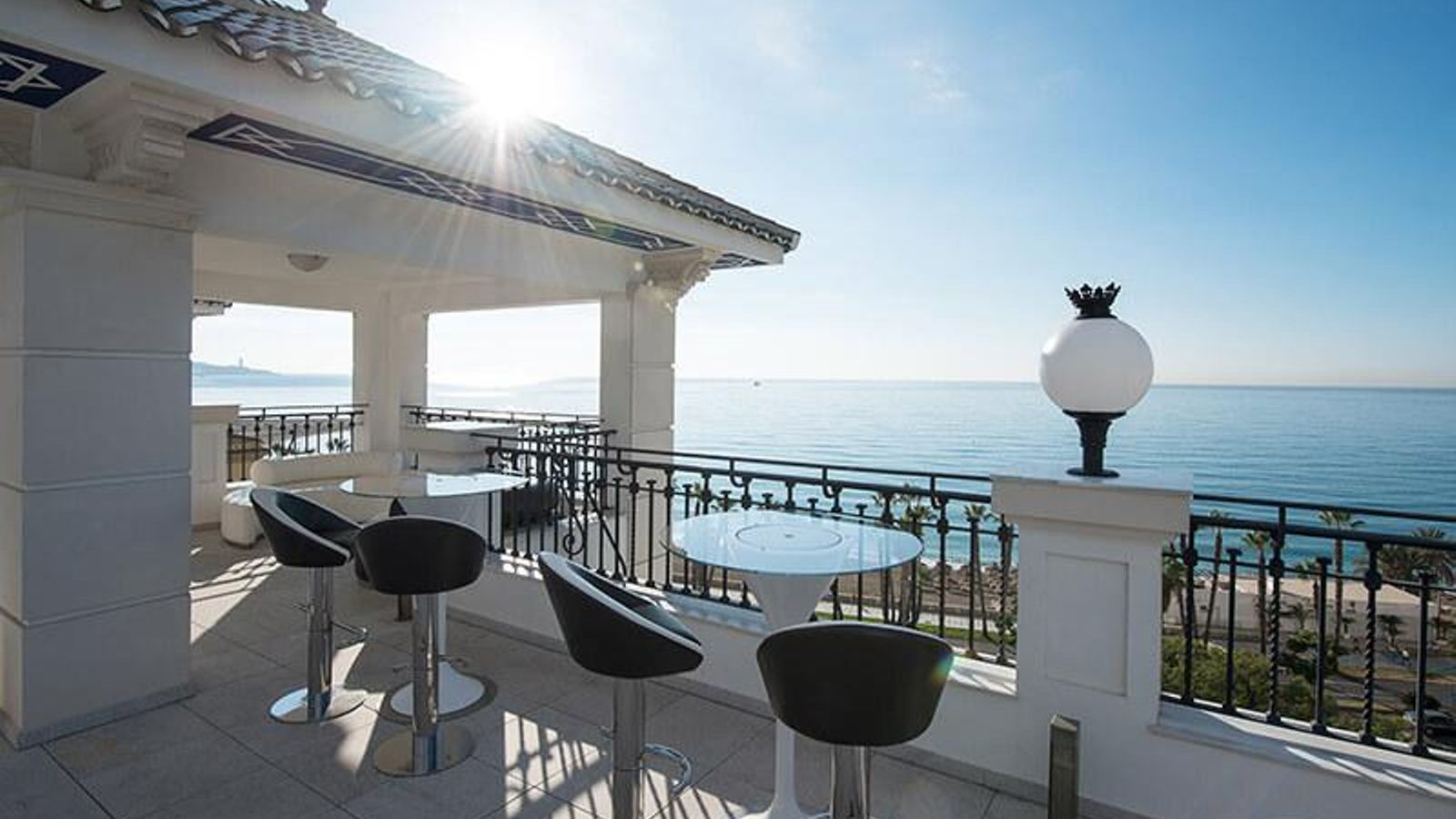 La terraza del Gran Hotel Miramar. La terraza del Gran Hotel Miramar.