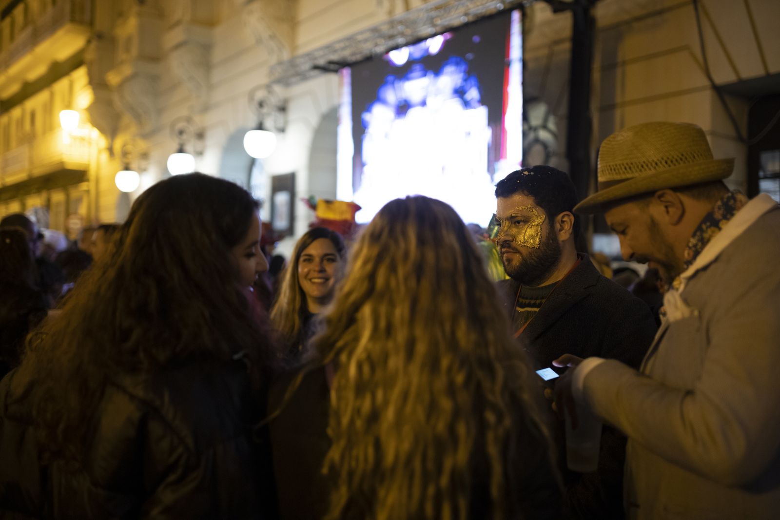 Ambiente en la final  del Carnaval Colombino